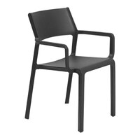 Nardi Trill Antracite Resin Stackable Arm Chair