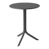 Nardi Spritz 23 13/16" Round Antracite Resin Adjustable Dual Height Table