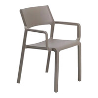 Nardi Trill Tortora Resin Stackable Arm Chair