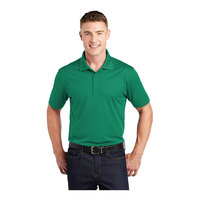 Sport-Tek ST650 Unisex Customizable Kelly Green Short Sleeve Moisture-Wicking Micro Pique Polo Shirt - Polyester - 4X