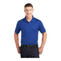 Sport-Tek ST650 Unisex Customizable True Royal Short Sleeve Moisture-Wicking Micro Pique Polo Shirt - Polyester - 4X