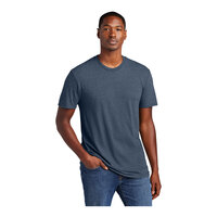 District Very Important Tee DT6000 Unisex Customizable Heathered Navy Short Sleeve T-Shirt - Combed Ring-Spun Cotton / Poly - 3X