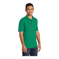 Port & Company KP55 Unisex Customizable Kelly Short Sleeve Jersey Knit Polo Shirt with Stain Release - Cotton / Poly Blend - 5X