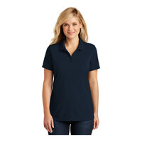 Port Authority LK110 Dry Zone Women's River Blue Navy Short Sleeve UV Moisture-Wicking Polo Shirt - Polyester