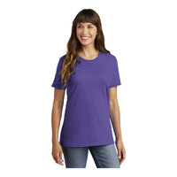 Port & Company LPC54 Women's Customizable Purple Short Sleeve T-Shirt - Cotton - Medium