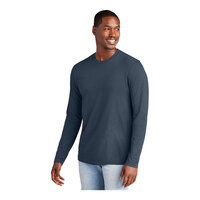 District Very Important Tee DT6200 Unisex Customizable New Navy Long Sleeve T-Shirt - Combed Ring-Spun Cotton - Extra Large