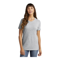 Port & Company LPC54 Women's Customizable Ash Short Sleeve T-Shirt - Cotton - Large