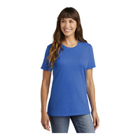 Port & Company LPC54 Women's Customizable Royal Blue Short Sleeve T-Shirt - Cotton - Medium