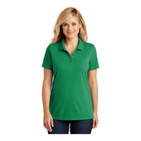 Port Authority LK110 Dry Zone Women's Bright Kelly Green Short Sleeve UV Moisture-Wicking Polo Shirt - Polyester