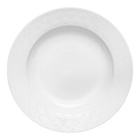 Libbey Samira 11 3/4" White Wide Rim Porcelain Plate - 12/Case