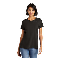 District Very Important Tee DT6002 Women's Customizable Black Short Sleeve T-Shirt - Combed Ring-Spun Cotton - 3X