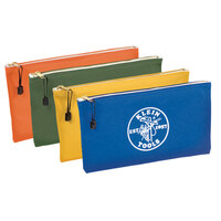 Klein Tools 4-Piece Assorted Colors Zippered Canvas Tool Pouch Set 5140