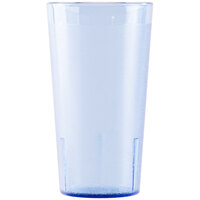 Cambro 1600P401 Colorware 16.4 oz. Slate Blue Customizable SAN Plastic Tumbler - 6/Pack