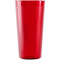 Cambro 2000P156 Colorware 22 oz. Ruby Red Customizable SAN Plastic Tumbler - 6/Pack