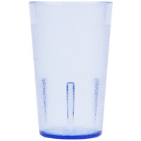 Cambro 500P401 Colorware 5.2 oz. Slate Blue Customizable SAN Plastic Tumbler - 6/Pack