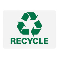 Lavex 14" x 10" Engineer-Grade Reflective Aluminum "Recycle" Safety Sign