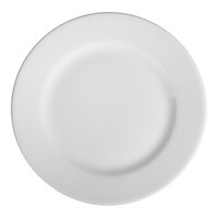 HydroZero Ivory by Oneida 6 3/4" Round Wide Rim Porcelain Plate - 6/Case