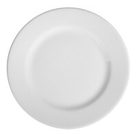 HydroZero Ivory by Oneida 11 13/16" Round Wide Rim Porcelain Plate - 6/Case