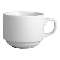 HydroZero Ivory by Oneida 3 oz. Porcelain Espresso Cup - 12/Case