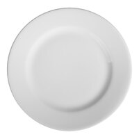 HydroZero Ivory by Oneida 9" Round Wide Rim Porcelain Plate - 6/Case