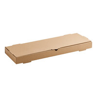 Choice 24" x 8" x 2" Kraft Corrugated Plain Flatbread Box - 50/Bundle
