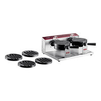 Estella WBMX2A Double Belgian Waffle Maker with Bubble Waffle on a Stick Plate - 120V, 1820W