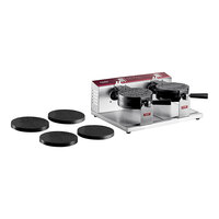 Estella WBMX2A Double Belgian Waffle Maker with Waffle Cone Plate - 120V, 1820W