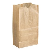 Choice 12 lb. Natural Kraft Waxed Paper Bag - 1,000/Case