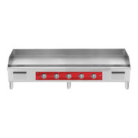 Avantco EG60E 60" Electric Countertop Griddle - 240V, 17,500W