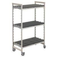 Cambro CPMU246075DRPKG Camshelving® Premium Speckled Gray Drying Rack Cart 24" x 60" x 75"