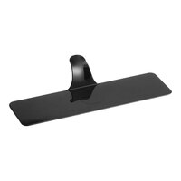 Pavoni 5 1/8" x 1 1/2" Black Rectangular Plastic Pastry Display - 250/Case