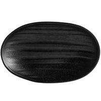 Elite Global Solutions JW7308 Zen 8 1/8" x 5 1/8" Black Deep Oval Plate - 6/Case