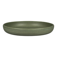 RAK Porcelain Rakstone Selva 10 3/16" Dark Green Porcelain Deep Plate - 2/Case