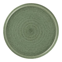 RAK Porcelain Rakstone Selva 9 7/16" Dark Green Porcelain Flat Coupe Plate - 12/Case