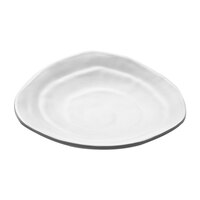 Elite Global Solutions JWT63 Zen 4 5/8" Irregular Edge White Triangle Plate - 6/Case