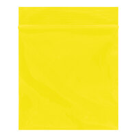 Lavex 12" x 15" 2 Mil Yellow Reclosable Polyethylene Bag - 1000/Case