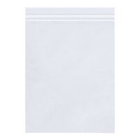 Lavex 12" x 15" 4 Mil Clear Reclosable Double Zipper Polyethylene Bag - 500/Case