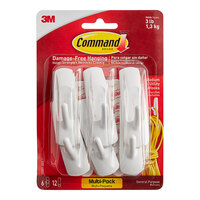 3M Command™ 7100089388 3 lb. Medium White Utility Hook - 6/Pack