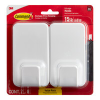 3M Command™ 7100269526 15 lb. Extra Large White Utility Hook - 2/Pack