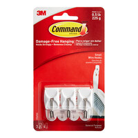 3M Command™ 7100217717 0.5 lb. Small White Wire Hook - 3/Pack