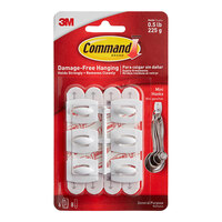 3M Command™ 7100113021 0.5 lb. Mini White Utility Hook - 6/Pack