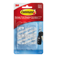 3M Command™ 7100112814 0.5 lb. Mini Clear Utility Hook - 6/Pack