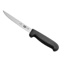 Victorinox 6" Wide Stiff Boning Knife with Black Fibrox Handle 5.6103.15