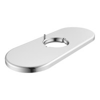 Delta Faucet 061269A 4" Chrome Rounded Faucet Deck Plate for Driftex, Contrasta, and Rustica