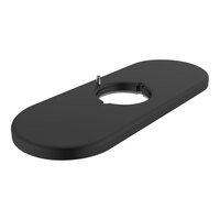 Delta Faucet 061269BL 4" Matte Black Rounded Faucet Deck Plate for Driftex, Contrasta, and Rustica