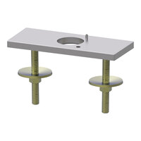 Delta Faucet 061305SS 4" Stainless Steel Rectangular Deck Faucet Plate for Driftex, Contrasta, and Rustica