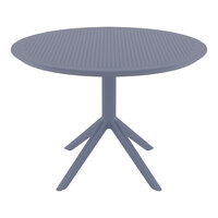 Siesta Sky 41 5/16" Round Dark Gray Standard Height Table