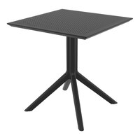 Siesta Sky 27 1/2" Square Black Standard Height Table