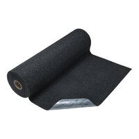 M+A Matting CleanShield Plush Roll Goods 44571330900 3' x 30' Smoke Gray Antimicrobial Mat with Adhesive Backing