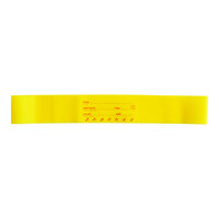 Choice Yellow 1/2 and 1/3 Size Write-On Food Pan Band